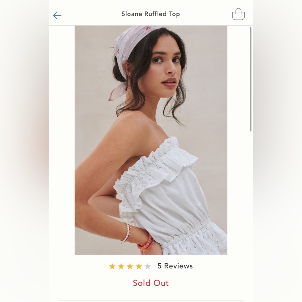 NWT anthropologie ruffled top